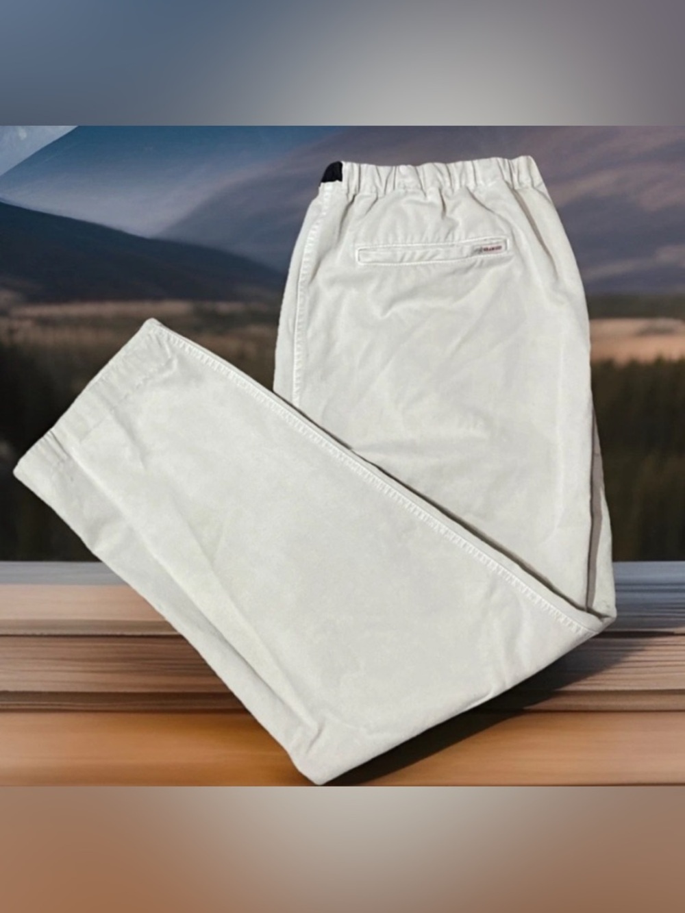 Gramicci Men's Size XL Beige Rocket Dry Original G Pants 31” Inseam Belted